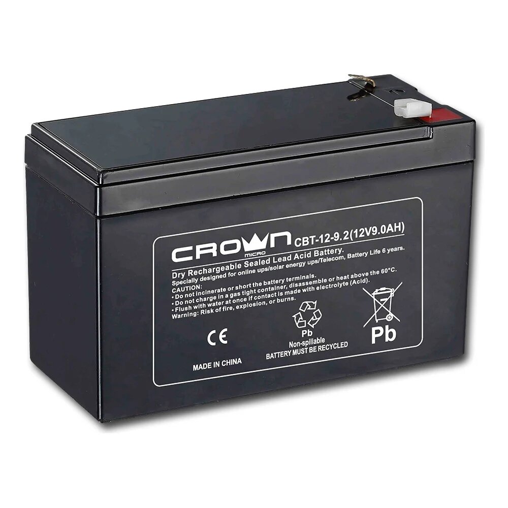 CROWN MICRO Аккумулятор CBT-12-9.2 CM000001678