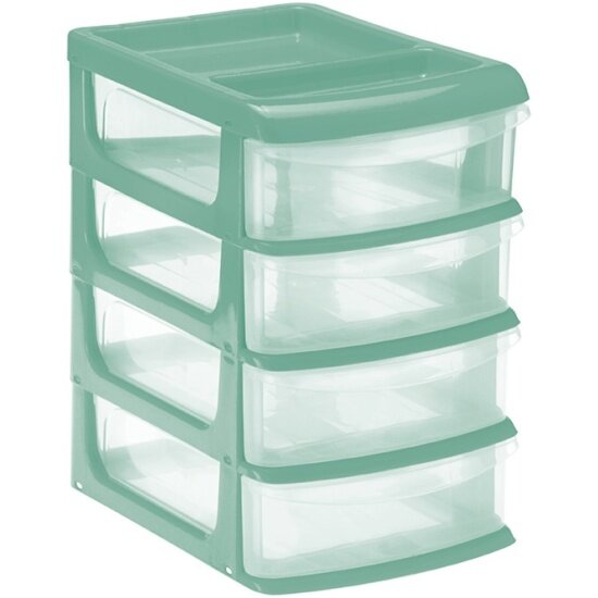 Универсальный бокс мини Idea (4 секции) М 2771 Фисташковый