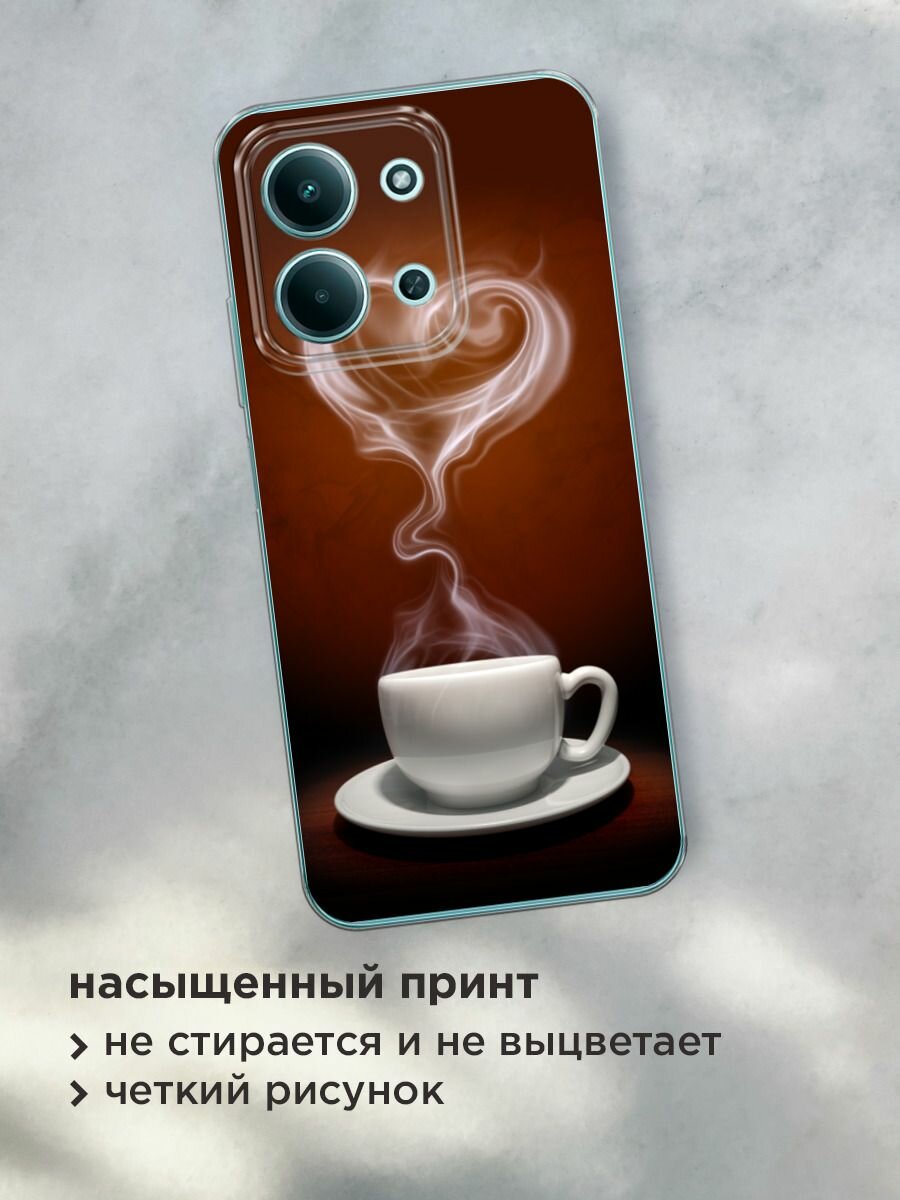 Чехол на Xiaomi Redmi 15C 4G /Poco C85 4G / Редми 15C 4G/Поко C85 4G с принтом "Кофейная любовь" — фото 1