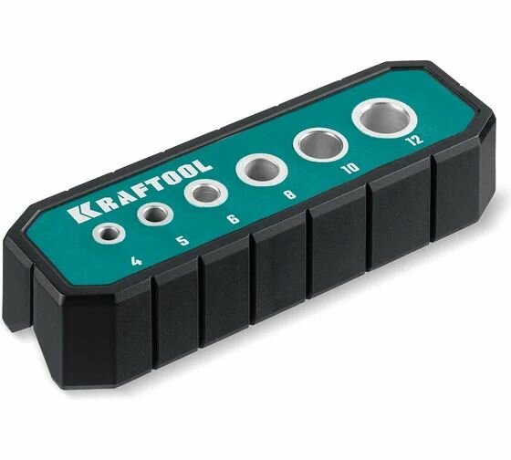 Кондуктор KRAFTOOL Woodsniper 121 для сверления под углом 45 и 90 6 отверстий 4 - 12 мм 30073
