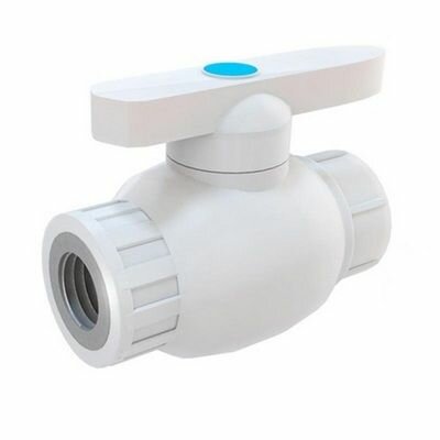Кран шаровой Valfex комбинированный ВР, 25х3-4, 70-10, белый