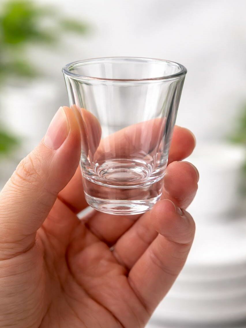 Стопка 55 мл из поликарбоната, небьющаяся, прозрачная, многоразовая