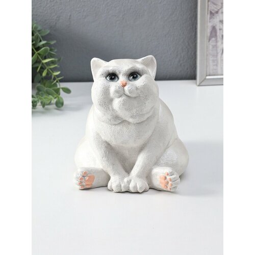 Фигурка гипс Кот Пряник 1851719 см перламутр 1144₽