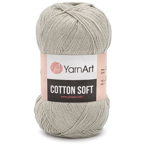 Пряжа YarnArt 'Cotton soft' 100гр 600м (55% хлопок, 45% акрил) (49) 5 шт