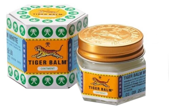 Бальзам Tiger Balm тигровый белый, 30 г, 21 мл