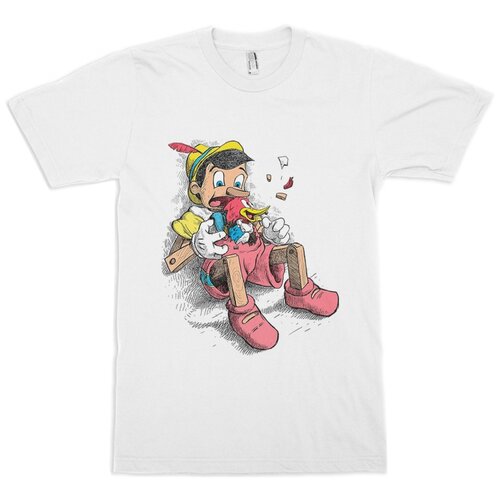 фото Футболка dream shirts пиноккио и вуди вудпекер размер 3xl, белый