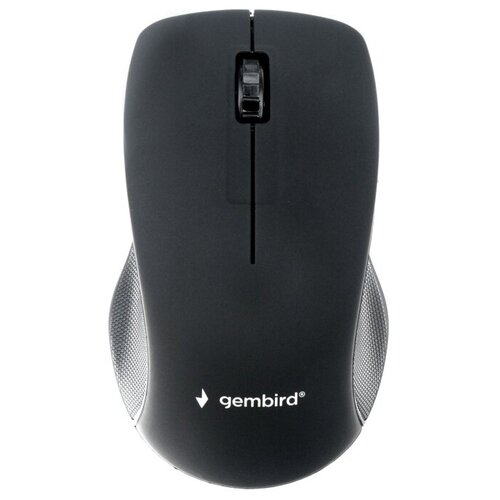 Мышь беспроводная Gembird MUSW-380, 2.4ГГц, черный, soft touch, 3 кнопки,1000DPI