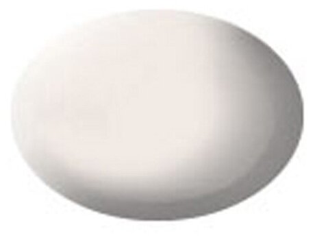 Краска-аква Revell белая мат 18 мл - фото №1