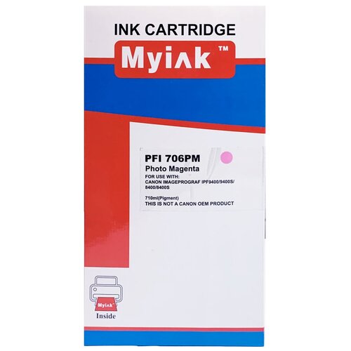 MyInk PFI-706PM, фото пурпурный картридж canon pfi 1700 0782c001 photo grey 700мл