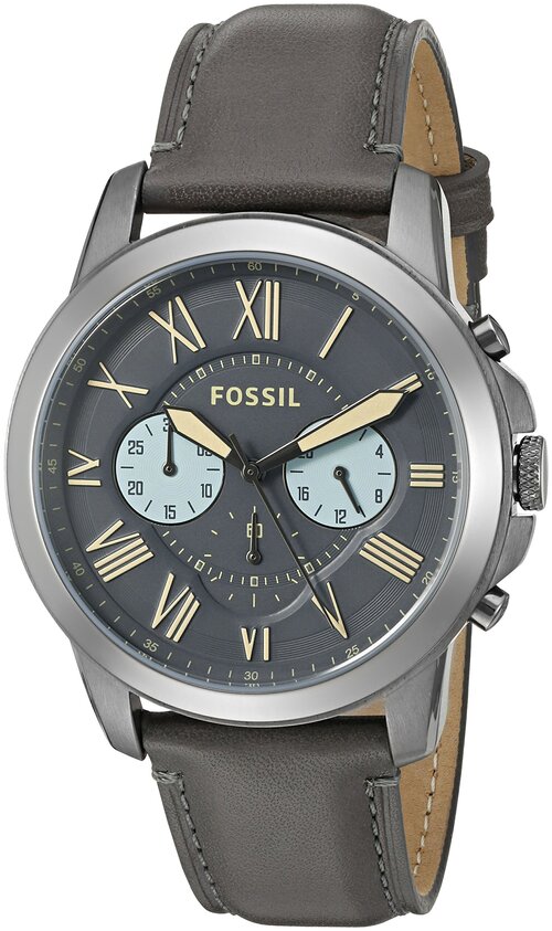Наручные часы FOSSIL Grant, серебряный, серый