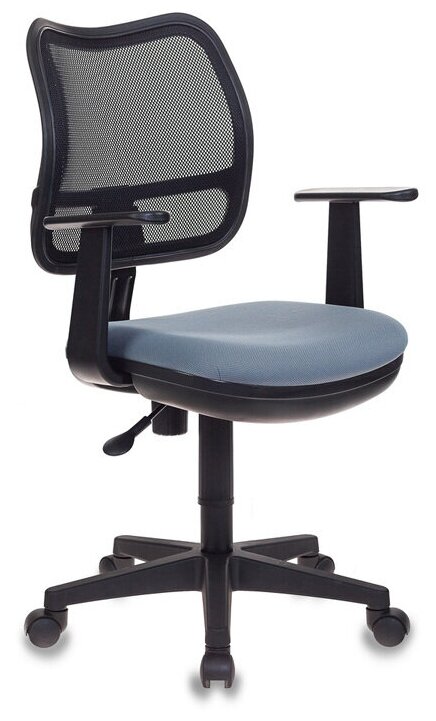 Кресло Бюрократ Ch-797AXSN, обивка: сетка/ткань, цвет: черный/серый 26-25