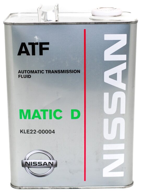 NISSAN KLE2200004 Масло трансмиссионное синтетическое для АКПП ATF Matic Fluid D 4л 1шт