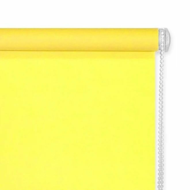 Рулонная штора, Желтый, 57х170 см - фотография № 5