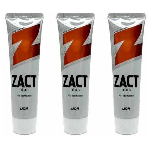 Зубная паста LION Zact Plus, 150 г, 3 шт.