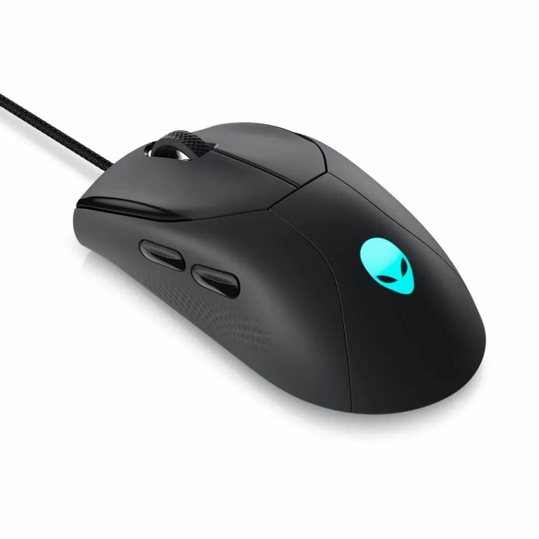 Мышь Dell Mouse AW320M Alienware; Gaming; Wired; USB; Optical; 19000 dpi; 6 butt; black (570-ABMS) - фото №5