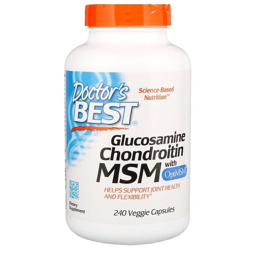 doctor s best glucosamine chondroitin msm with optimsm 120 капсул Doctors Best Glucosamine Chondroitin Msm with OptiMSM 240 капсул