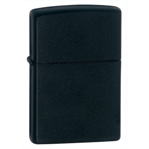 Зажигалка ZIPPO Classic с покрытием Black Matte, латунь/сталь, чёрная, матовая, 36x12x56 мм