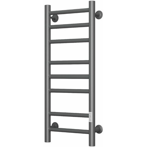 Полотенцесушитель электрический Маргроид BAU В10 Gun Grey 30х80, П8 темно-серый металлик с таймером с таймером справа