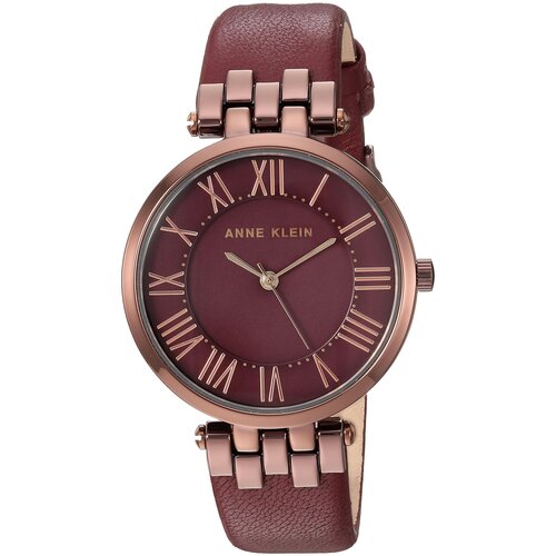 наручные часы anne klein наручные часы anne klein 3702chrd серебряный золотой Наручные часы ANNE KLEIN 2619 BYBN, коричневый, бежевый