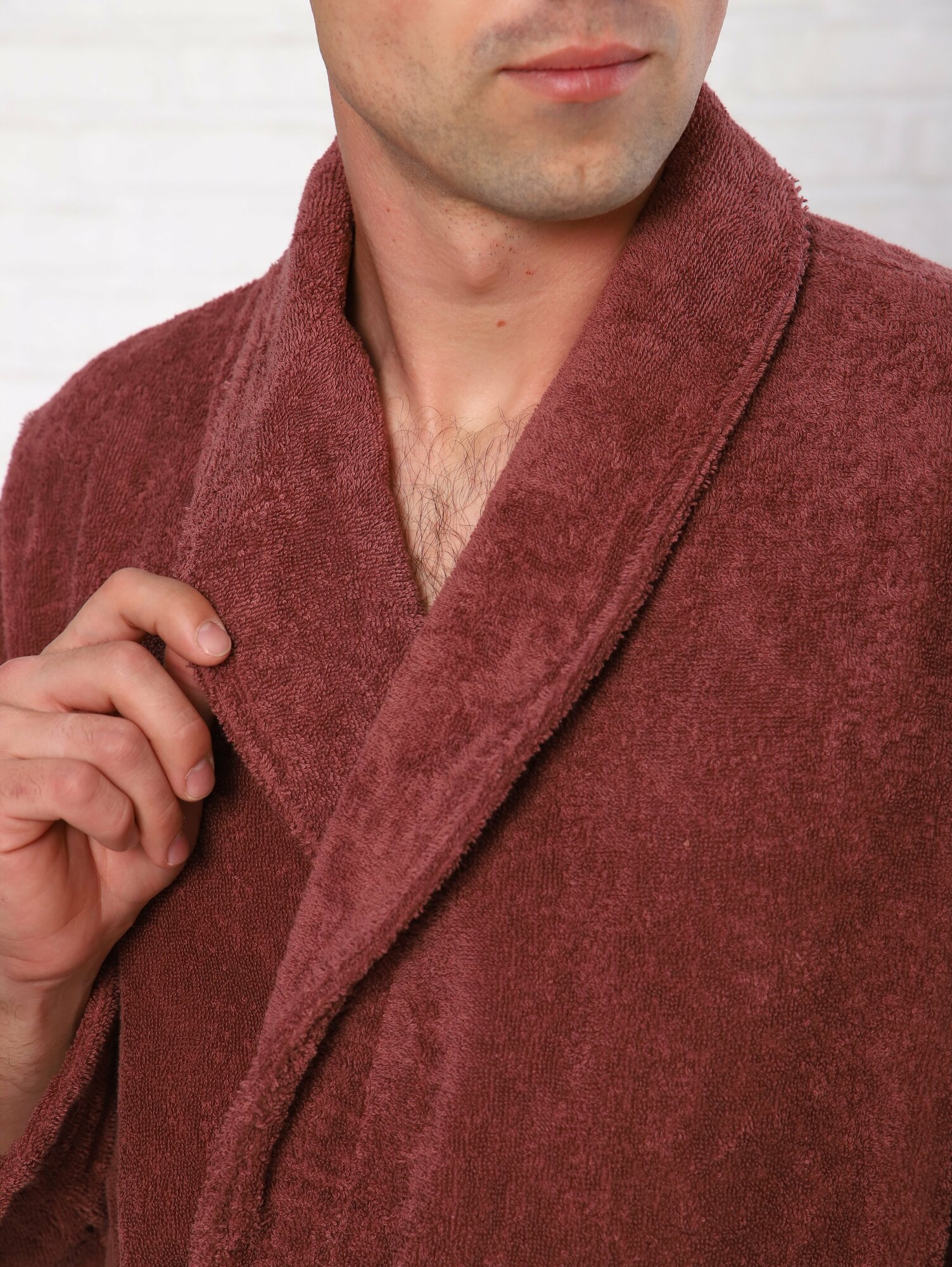 Халат мужской махровый, халат банный, домашний халат - фотография № 6