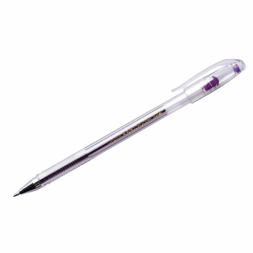 Ручка гелевая Crown Hi-Jell Color (0.5мм, фиолетовый) 12шт. (HJR-500H)