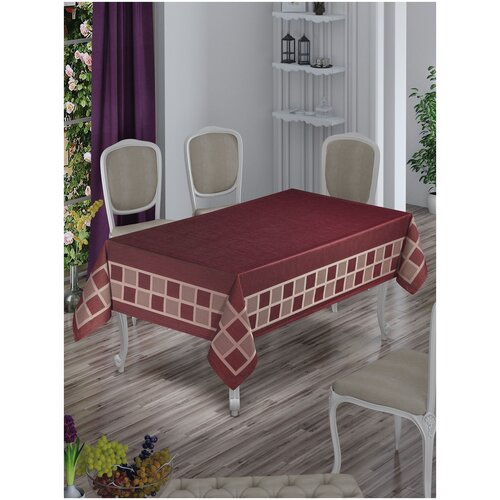 фото Скатерть do&co броде жаккард 160х220 firuze бордовый do & co