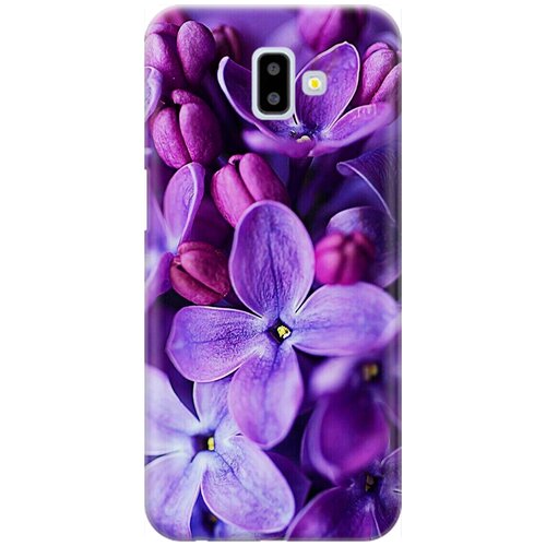 фото Re:pa накладка transparent для samsung galaxy j6+ 2018 с принтом "фиолетовая сирень"