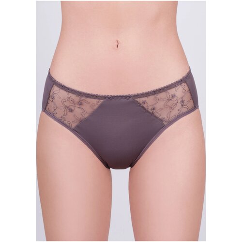 фото Milavitsa трусы кюлот средней посадки classic elegant, размер 118, эспрессо