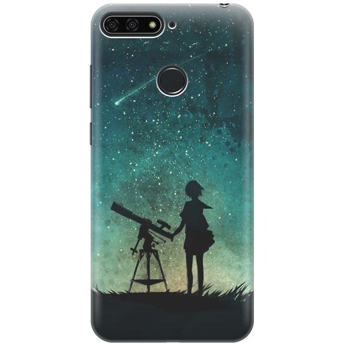 фото Cиликоновый чехол на honor 7c pro / huawei y7 pro (2018) / хонор 7с про / хуавей у7 про (2018) с принтом "загадай желание" gosso