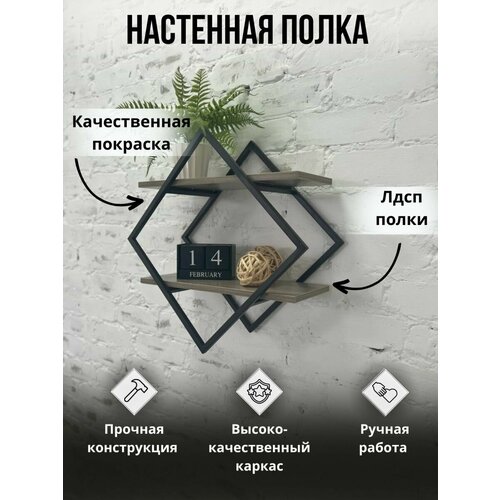 Полка настенная лофт декоративная