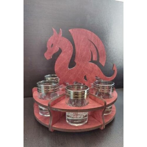 Минибар на 6 стопок 