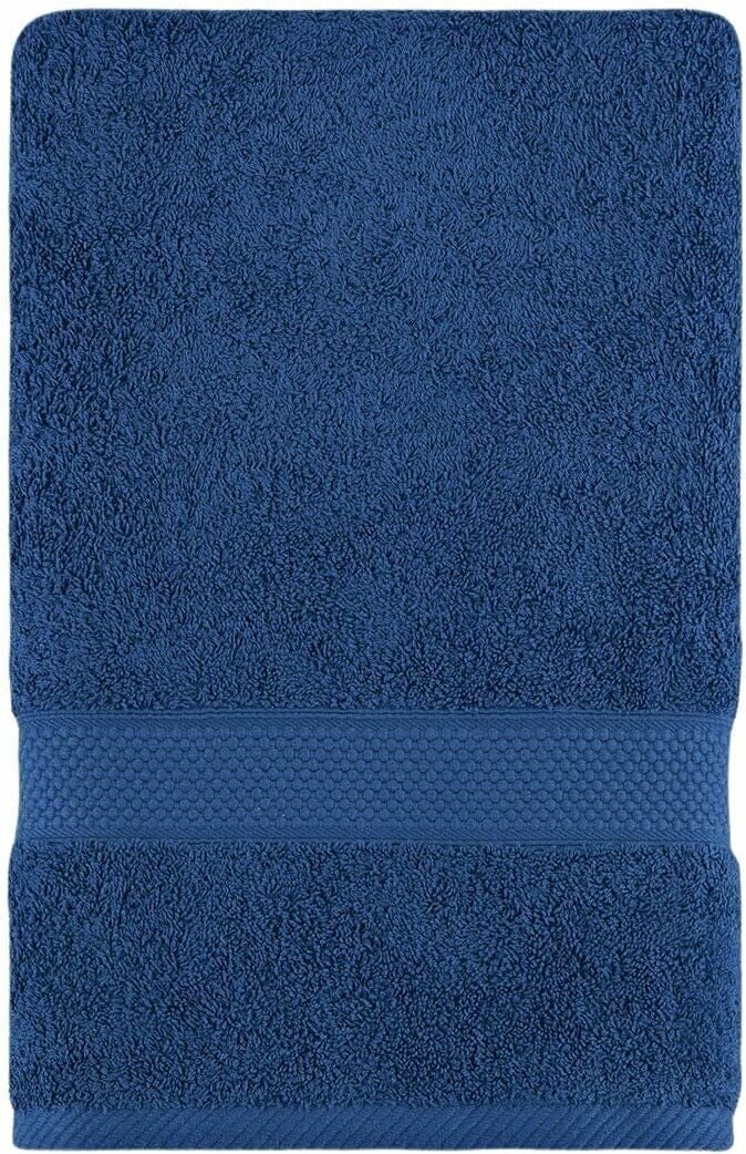 Полотенце банное махровое большое 70х140 Miranda Soft, синий - фотография № 1