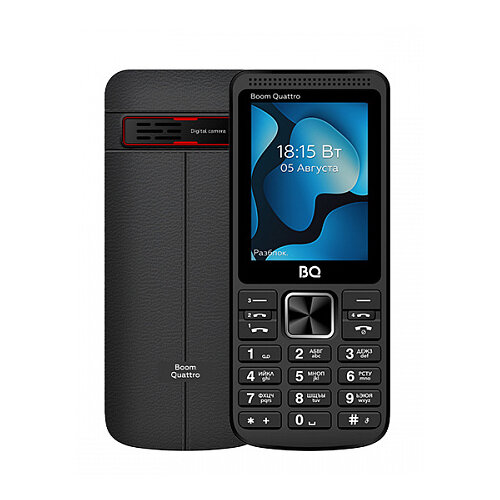 Телефон BQ 2455 Boom Quattro, 4 SIM, black