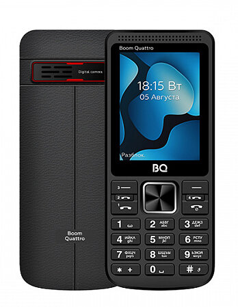 Сотовый телефон BQ 2455 Boom Quattro Black