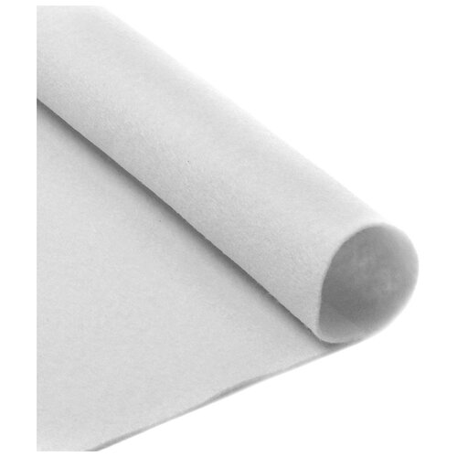 Фетр жесткий IDEAL в рулоне, 2 мм, 100 см, 1 м, цвет 660, белый (TBY.FTL-H3.660.1)