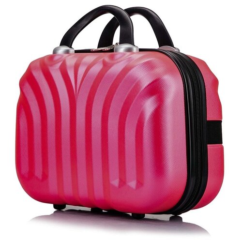 фото Бьюти-кейс l'case на молнии, 15х25х34 см, ручки для переноски, подкладка, розовый