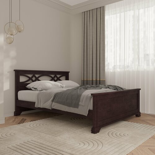 Односпальная кровать Кровать деревянная Лира 90*200, 90х200 см, ммк-древ