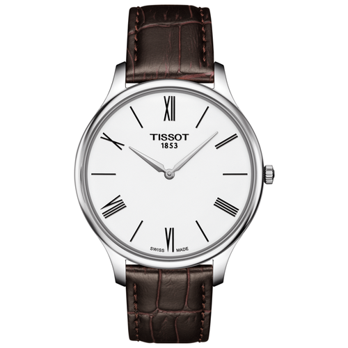 часы tissot tradition t063 610 11 057 00 Наручные часы TISSOT T-Classic, серебряный, белый