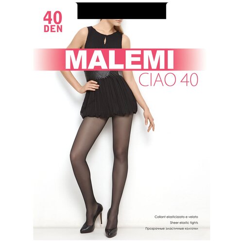 фото Колготки malemi ciao, 40 den, с шортиками, размер 2, черный
