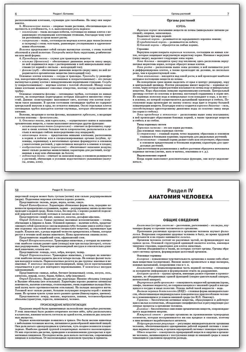 Справочник по биологии. 5-11 классы - фото №3