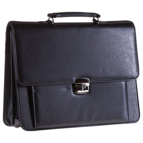 Портфель OfficeSpace 162186, черный бизнес сумка gianni conti 911245 black а4 формата горизонтальная с ручками черная