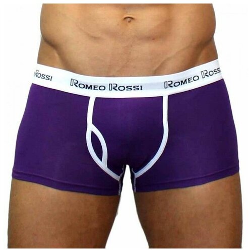 фото Romeo rossi трусы боксеры с низкой посадкой, гульфик с карманом, размер xl, purple