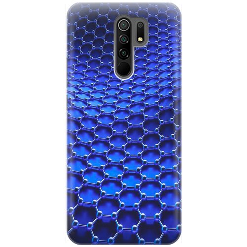 фото Ультратонкий силиконовый чехол-накладка для xiaomi redmi 9 с принтом "молекулярная цепь" gosso