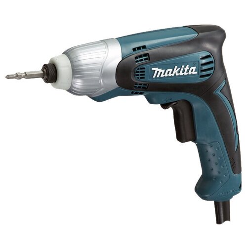 Ударный шуруповерт Makita TD0100, 230 Вт, без аккумулятора шуруповерт ударный сетевой ударный makita td0101 230 вт