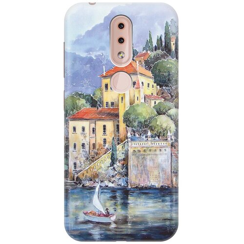 фото Gosso ультратонкий силиконовый чехол-накладка для nokia 4.2 с принтом "город у моря"