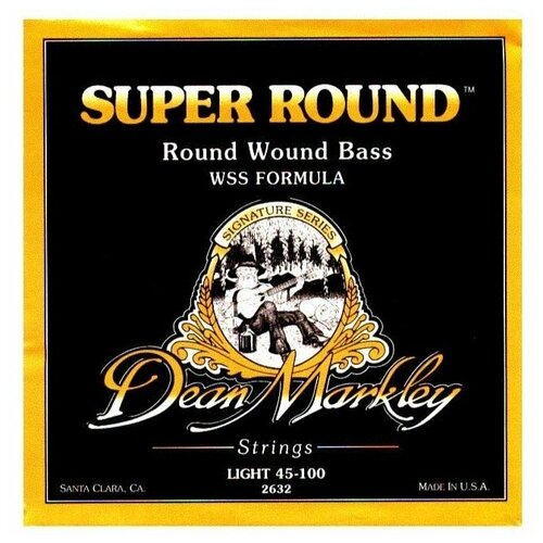 фото Струны 4-струнной для бас-гитары dean markley 2632 lt super round
