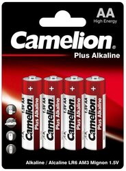 Батарейка Camelion Plus Alkaline AA, 4 шт.