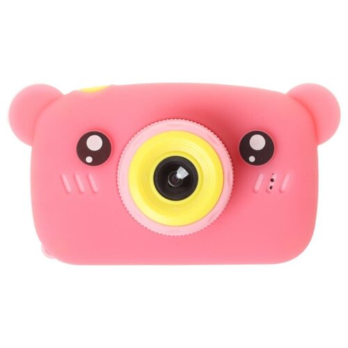 Детский цифровой фотоаппарат GSMIN Fun Camera Bear со встроенной памятью и играми Сине-голубой 125000₽