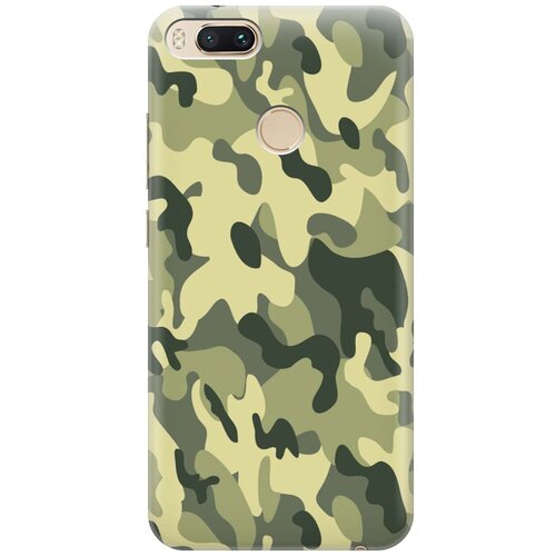 фото Gosso ультратонкий силиконовый чехол-накладка для xiaomi mi a1 с принтом "хаки"