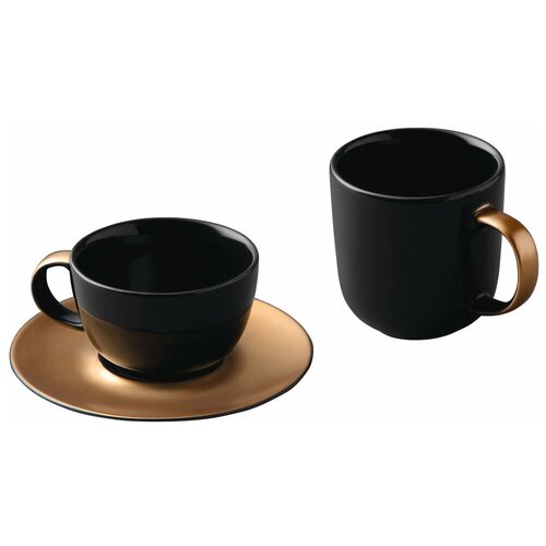 3пр набор Berghoff для кофе и чая чёрный 1698006